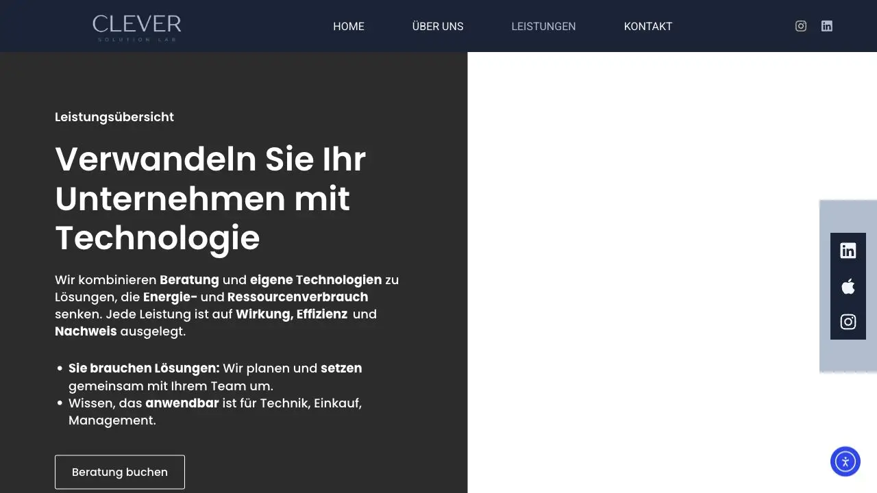 Leistungsübersicht von Clever Solution Lab