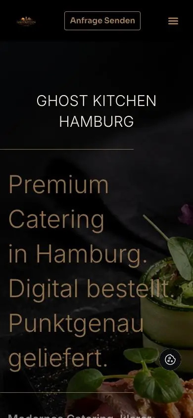 Mobile Startseite von Ghost Kitchen Hamburg