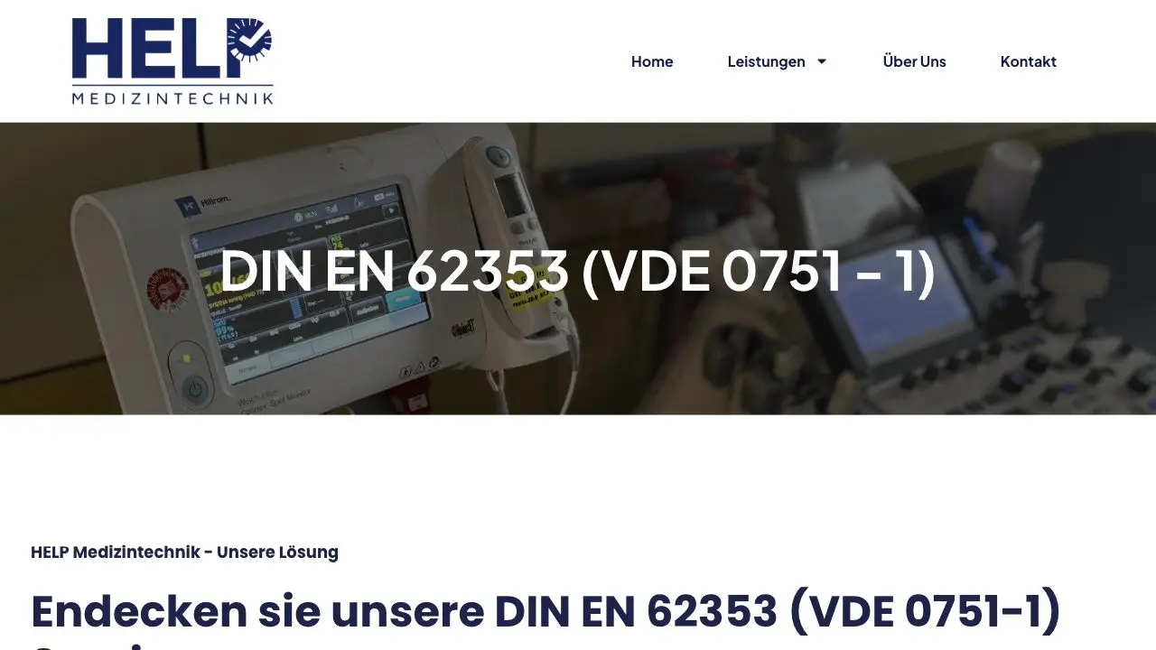 HELP Medizintechnik Fachseite zur DIN EN 62353