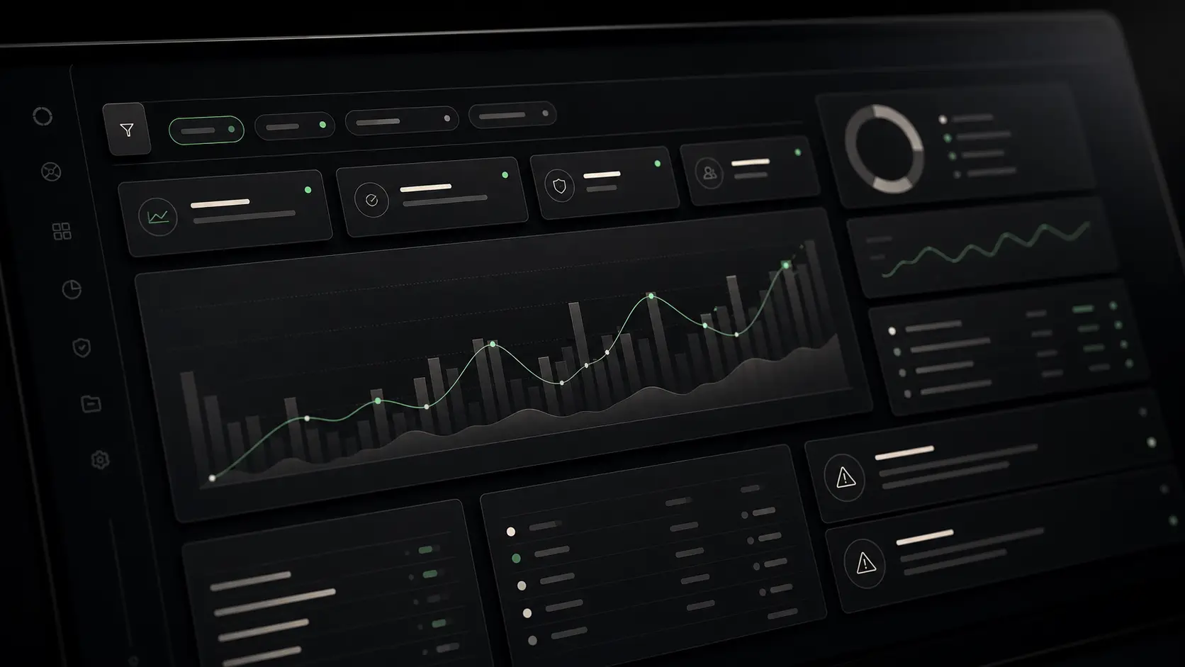 Detailansicht eines Dashboards mit priorisierten Kennzahlen und Trends