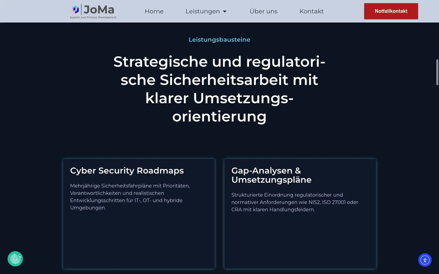 JoMA Bausteine für strategische Beratung, Governance, Risiko und Compliance